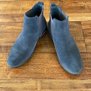 Mens Size 7.5 Grey Suede Bruno Marc Chelsea Boots